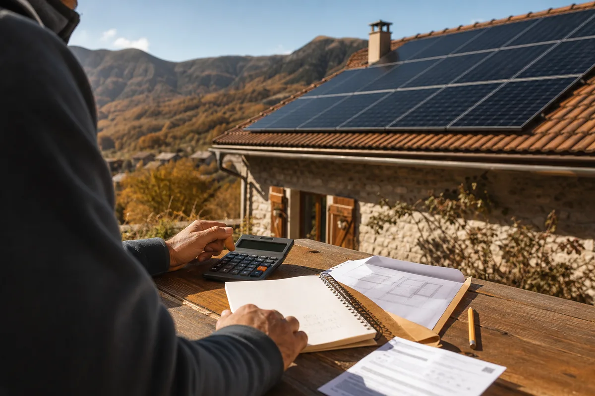 Rentabilité solaire à Châteauroux-les-Alpes : le calcul honnête, poste par poste